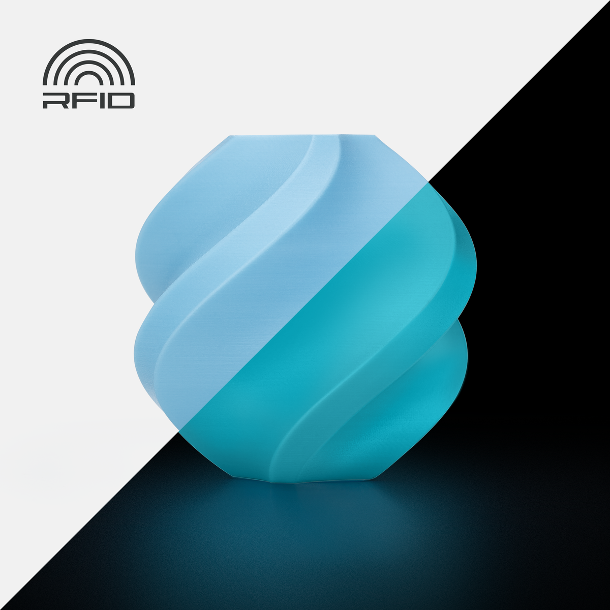 Bambu Lab PLA Glow (glow-in-the-dark) 1 kg with Spool — Glow Blue (15600)