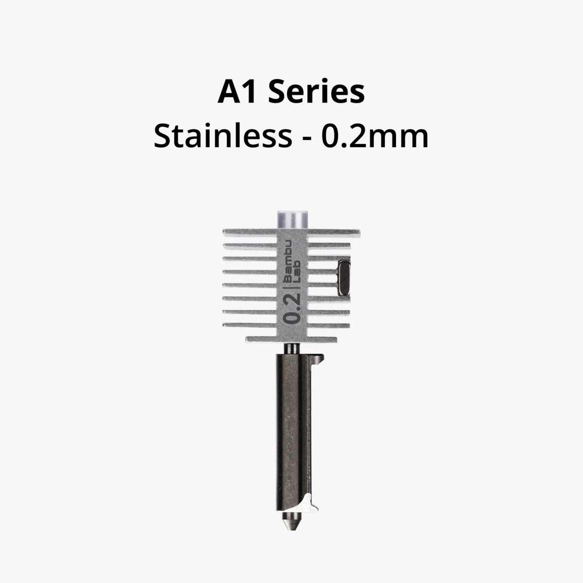Hotend with stainless steel nozzle-0.2 mm A1series