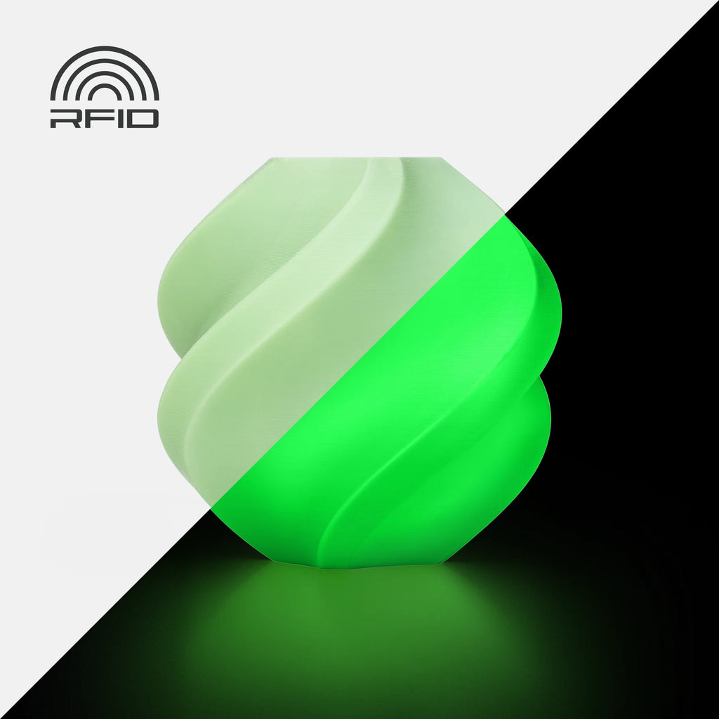Bambu Lab PLA Glow (glow-in-the-dark) 1 kg with Spool