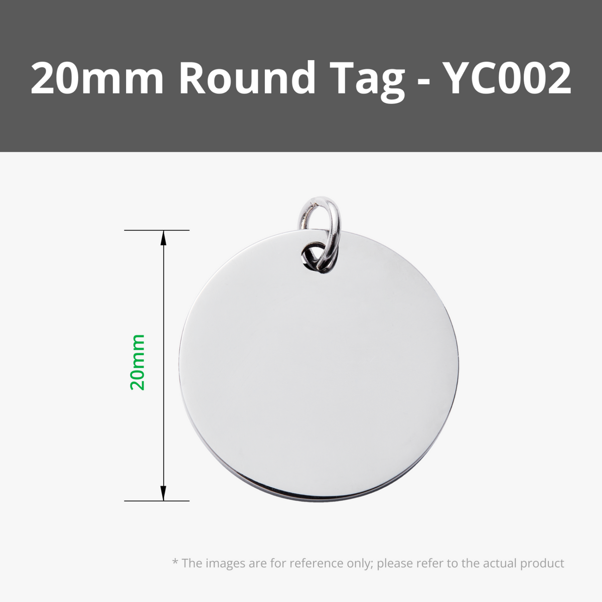 Round Stainless Steel Tag X5 Bambu Lab