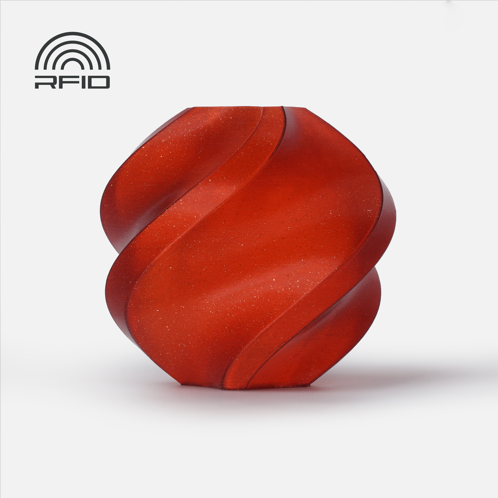 Bambu Lab PLA Sparkle 1 kg with Spool — Crimson Red Sparkle (13200)