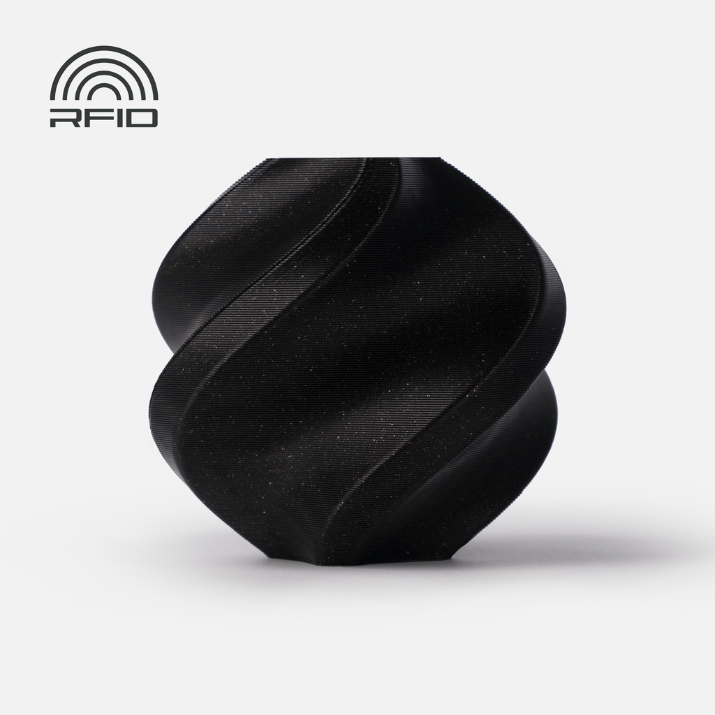 Bambu Lab PLA Sparkle 1 kg with Spool — Onyx Black Sparkle (13101)