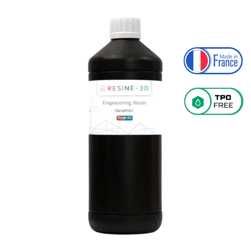 NanoPrint Tough 80 3D Resin 1kg - TPO Free - Made in France