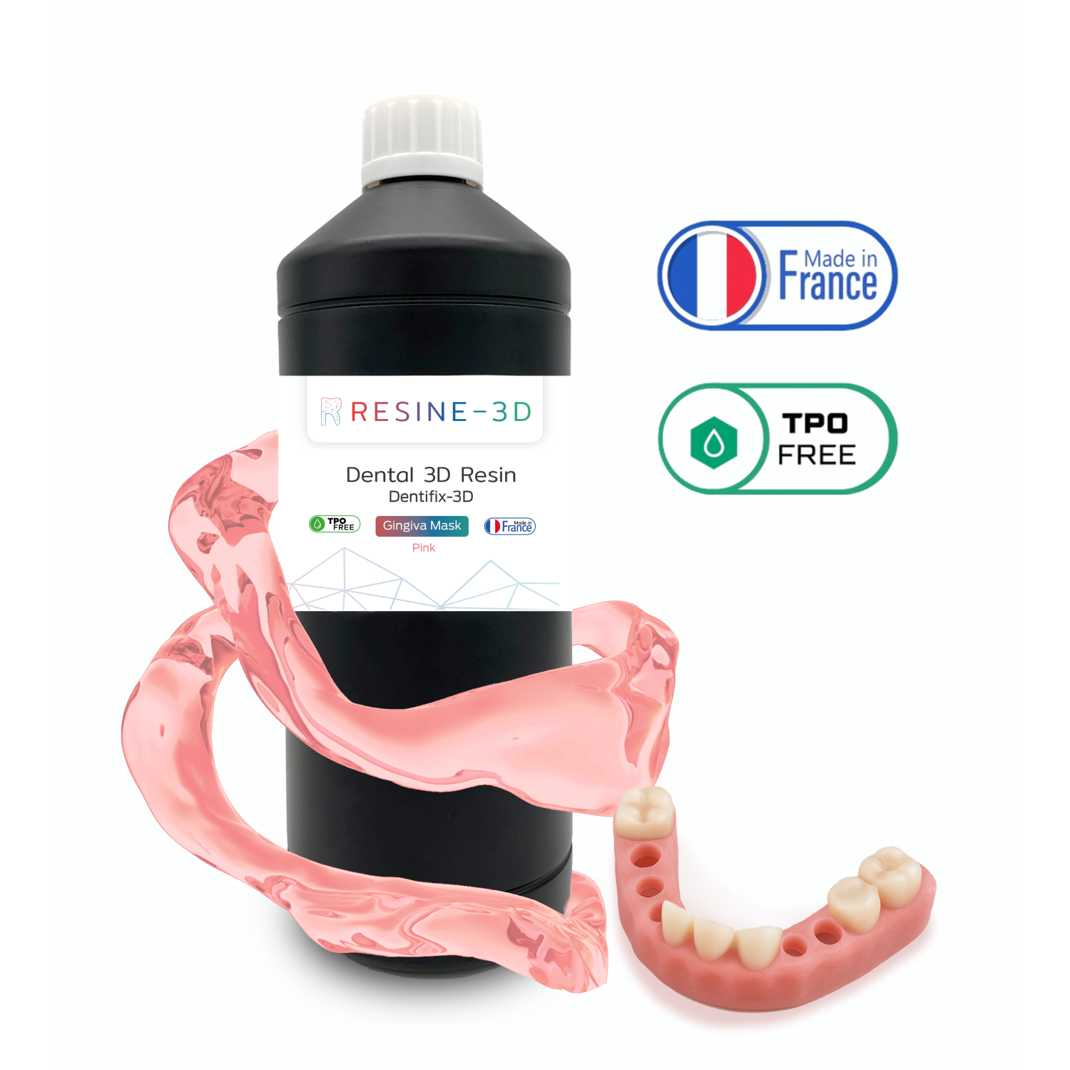 Dentifix-3D Dental Resin Gingiva Mask Pink 1Kg