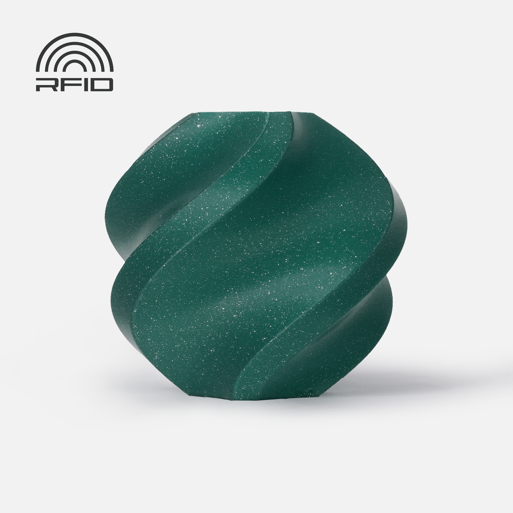 Bambu Lab PLA Sparkle 1 kg with Spool — Alpine Green Sparkle (13501)