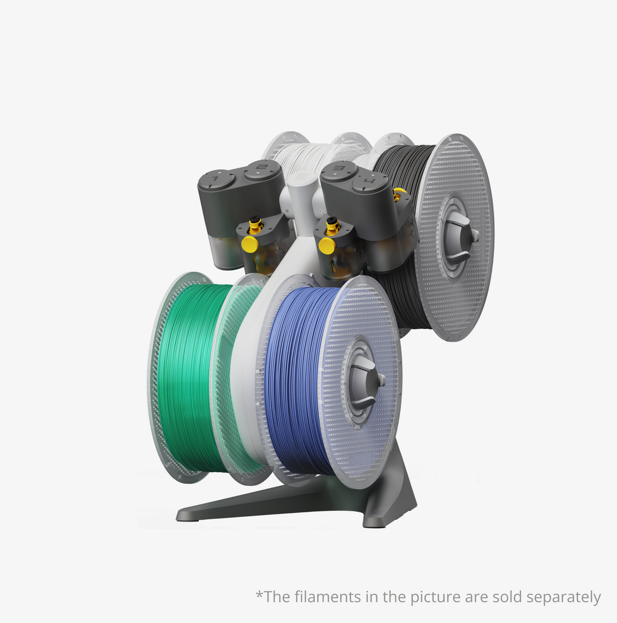 Bambu Lab AMS lite — four spool system