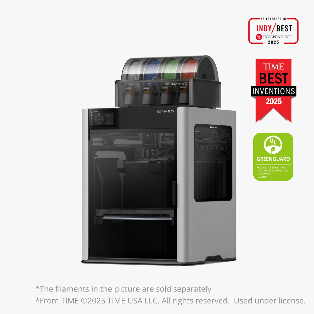 Bambu Lab H2D AMS Combo 3D Printer — official Bambu Lab image