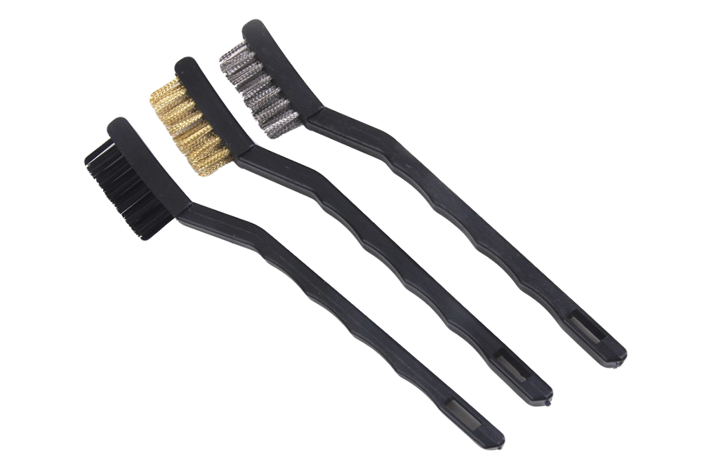 Cleaning Brush Set — Steel, Brass & Nylon