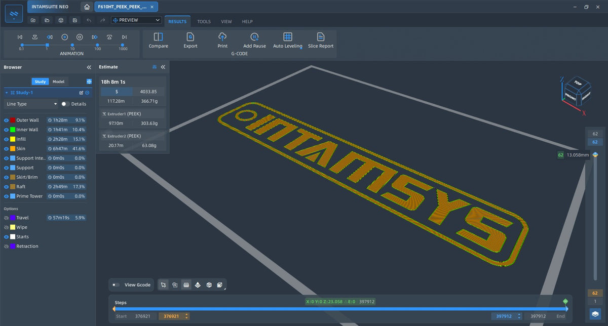 410 — Prepare the process in INTAMSUITE NEO