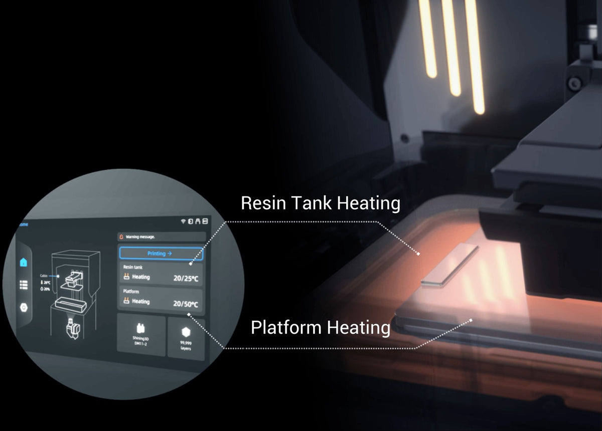f1 — Heat the tank and the platform
