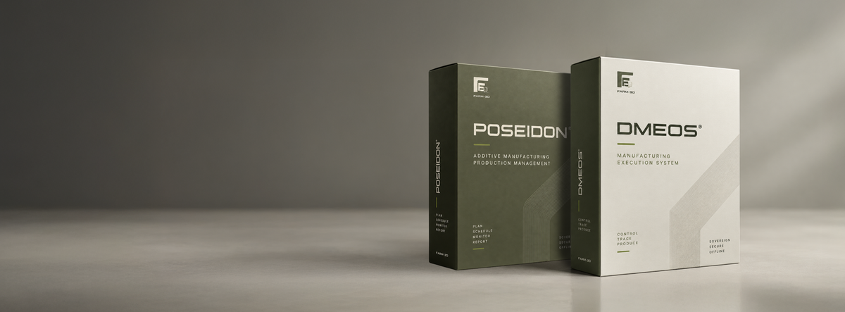 Farm-3D POSEIDON and DMEOS additive manufacturing production software