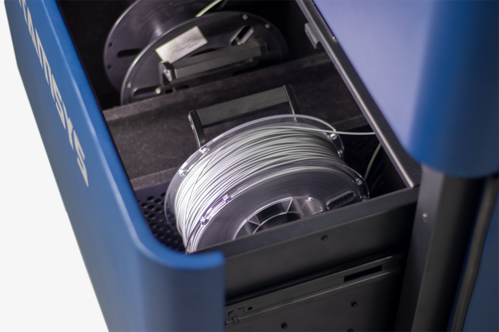 Intamsys FUNMAT PRO 410 filament spool compartment