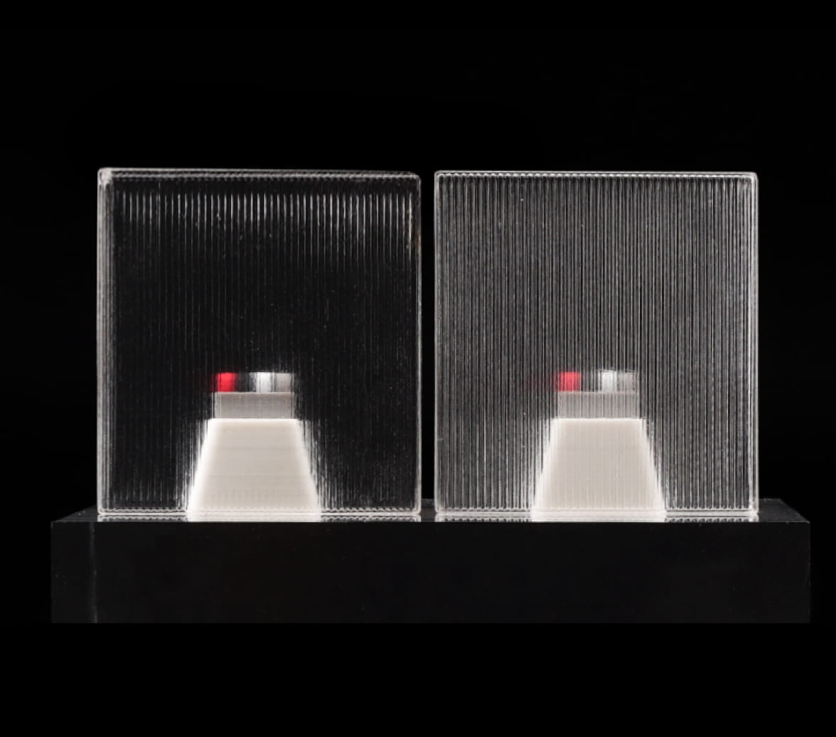 Excellent light transmittance