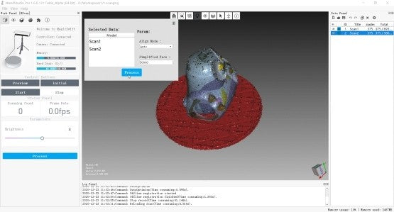cr01 — Align, process and export the model