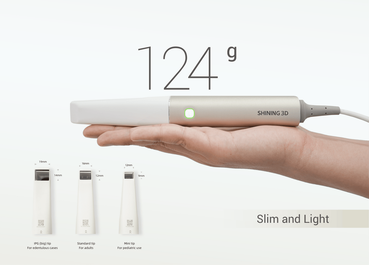 Aoralscan Elite — Designed for clinical handling (official manufacturer visual)