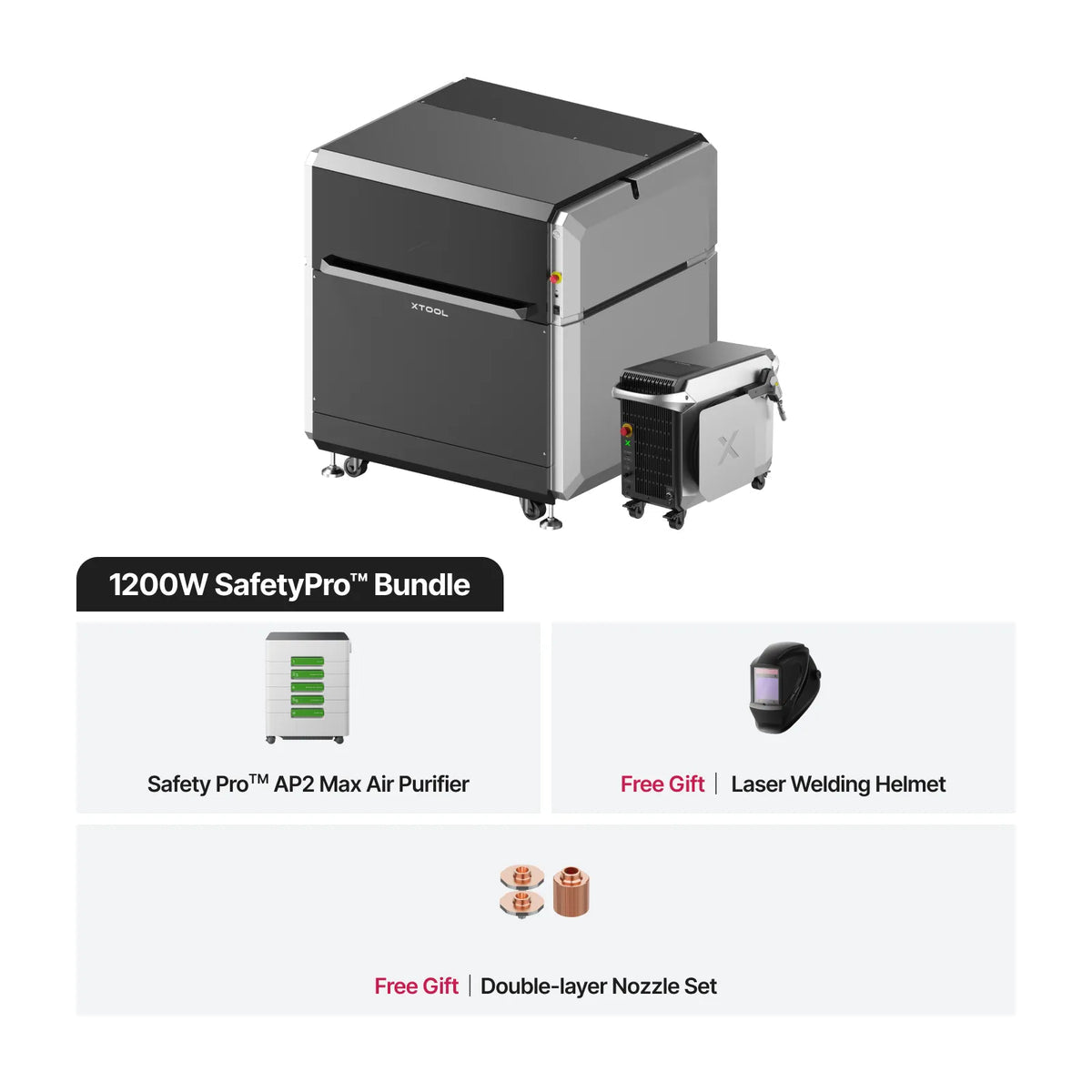 xTool MetalFab 1200W safety bundle