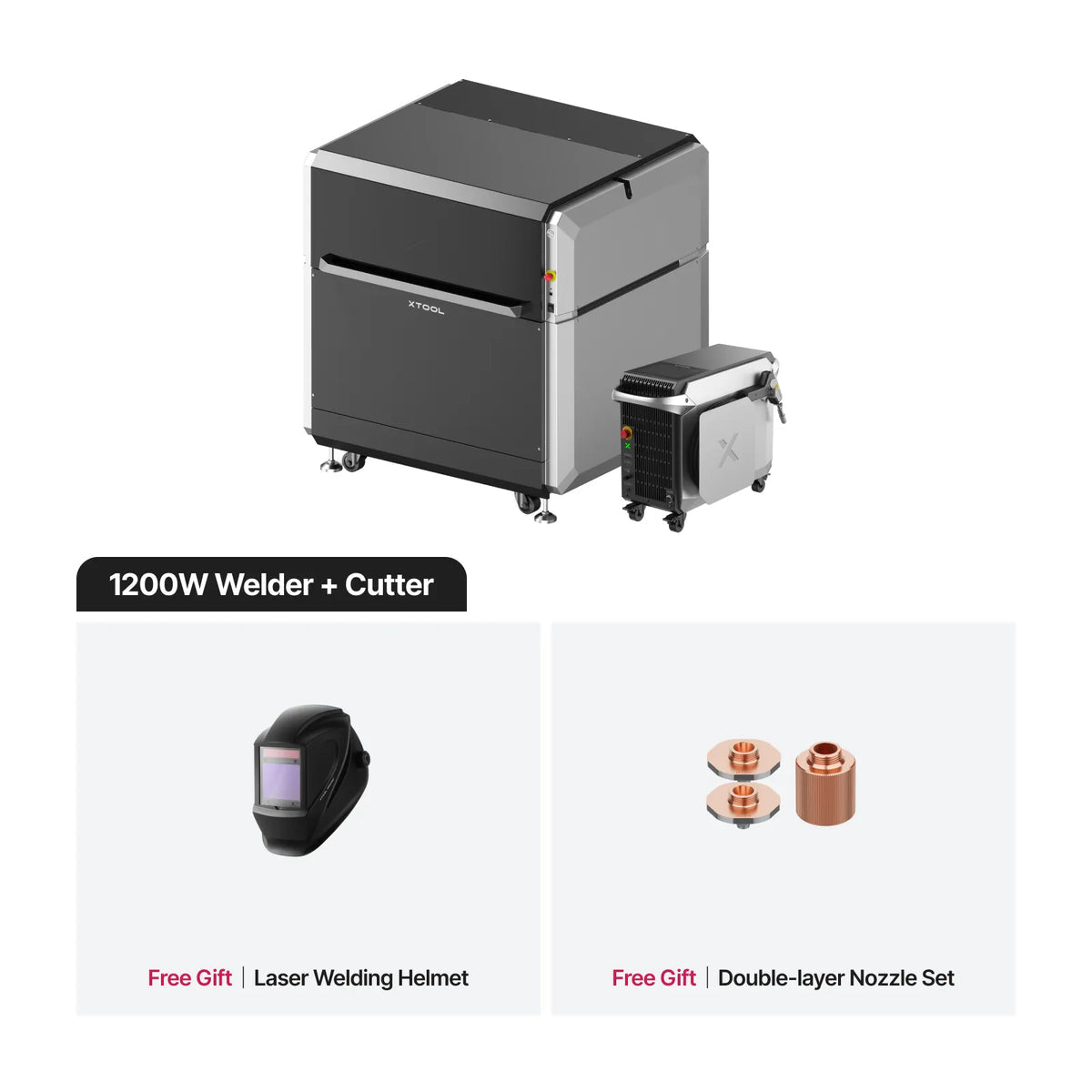 xTool MetalFab 1200W laser welder and CNC cutter system