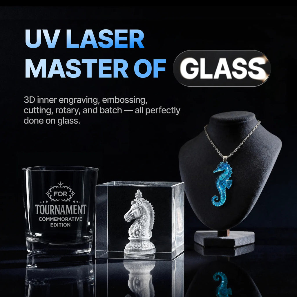 xTool F2 Ultra UV glass engraving