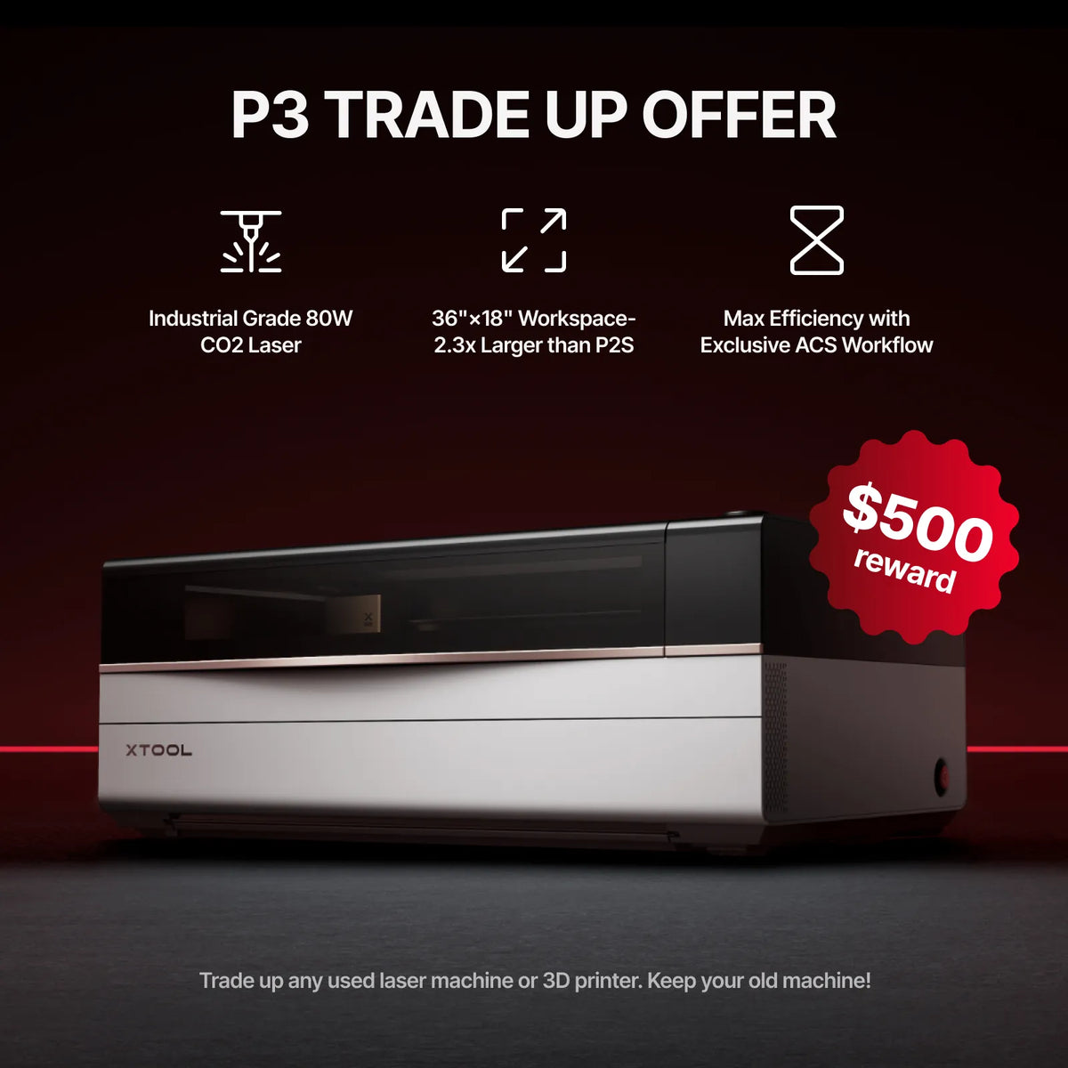 xTool P3 professional laser system