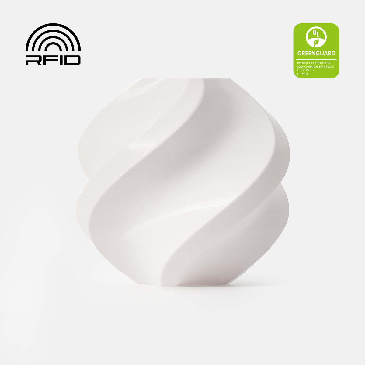 Bambu Lab PLA Basic 1 kg Refill — Jade White (10100)